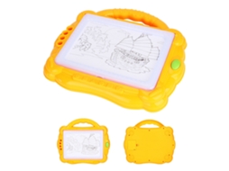 Primerox placa de Desenho Elétrica com Iluminação Portátil para Crianças Brinquedo Presente Amarelo