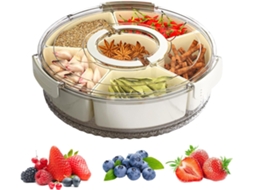 Bandeja Transparente De Grande Capacidade Para Servir Lanches