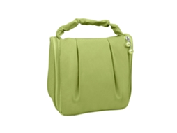 Bolsa de Maquiagem Portátil Pendurável Pleatada para Viagem e Higiene Diária