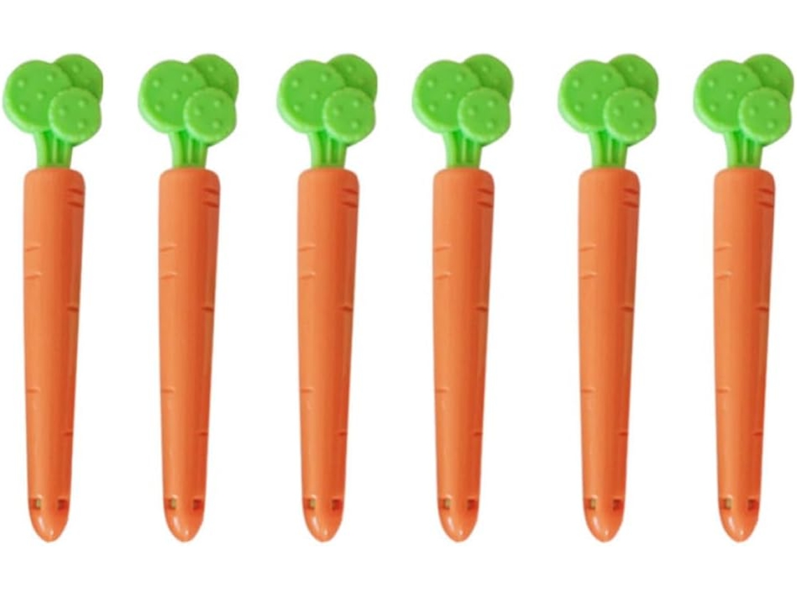 Design Original E Portátil Com Fecho Magnético De Plástico, 20 Prendedores Em Formato De Vegetais Para Selar Sacos Casa