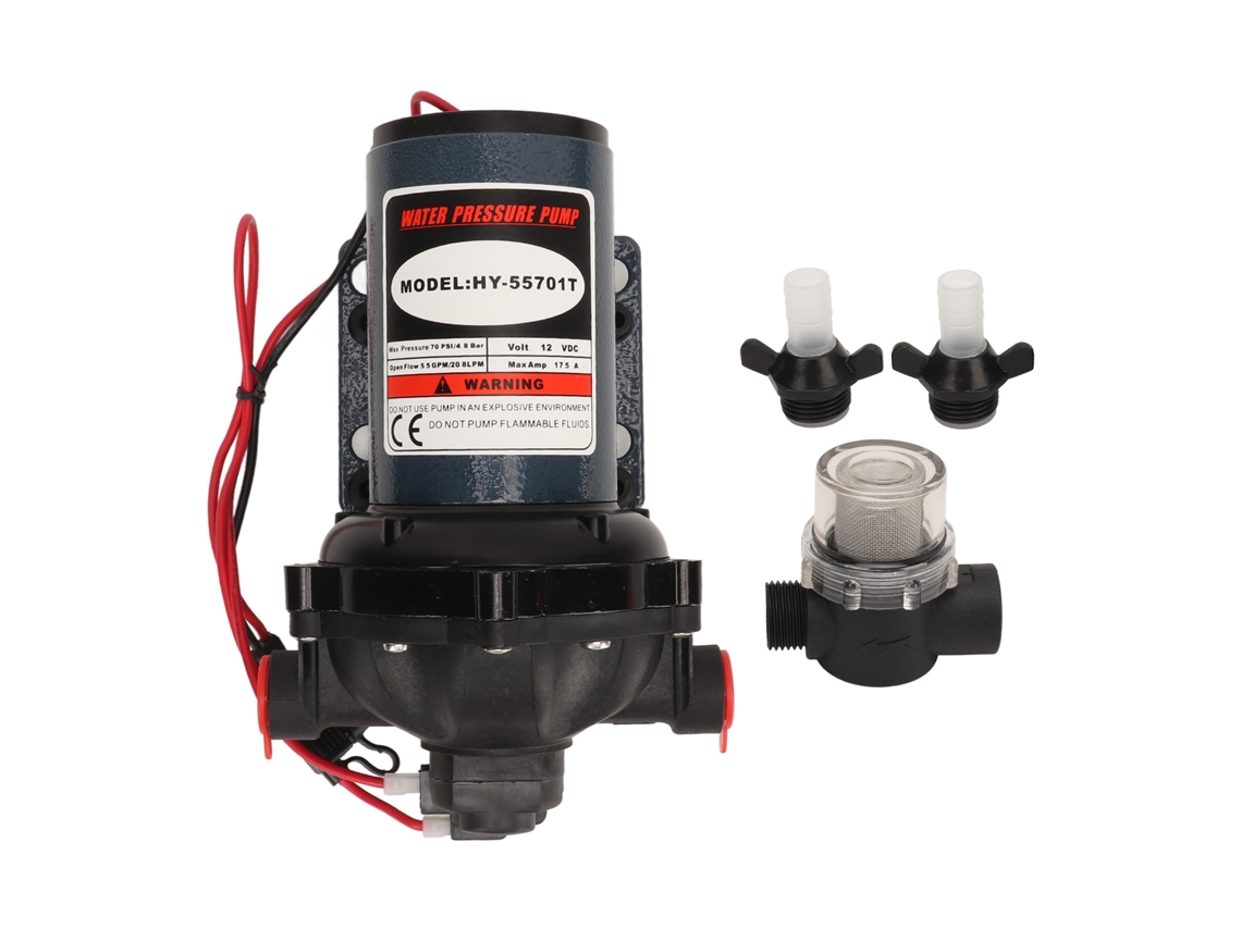 Bomba LAXISCREED 12v 70psi G1/2 para Rv Marinho