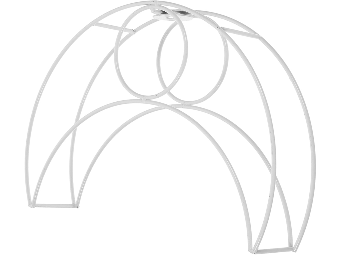 Suporte Vintage em Metal em Formato de Lua, 25 Cm, Estrutura Robusta em Ferro, Multifuncional para Luminária de Mesa. SFUSHOS