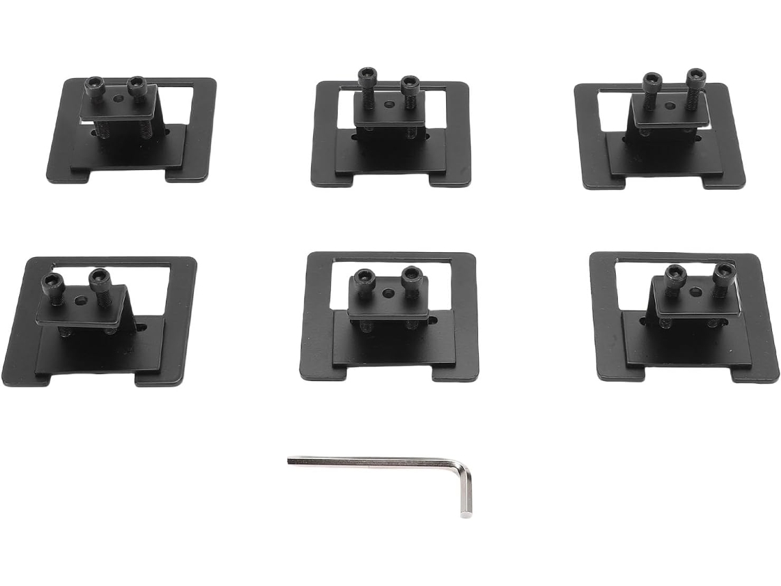 Conjunto De 6 Travas Colchão Antiderrapantes Ajustáveis Zjchao, Grampos De Aço Para Estrutura Cama, Evitam Que O Colchão
