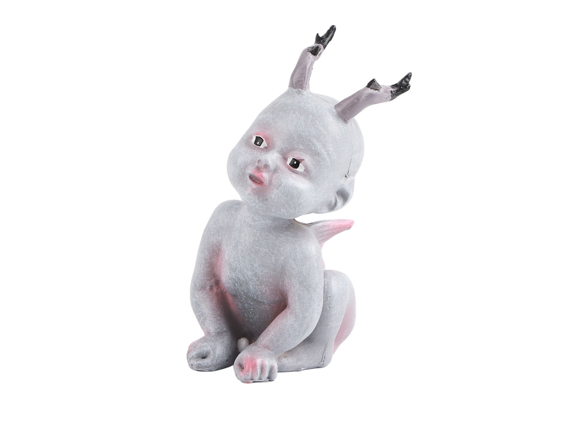 Ats figura de Resina de Muñeca Bebé Fantasma Assustadora para Halloween Decoración de Casa Assombrada