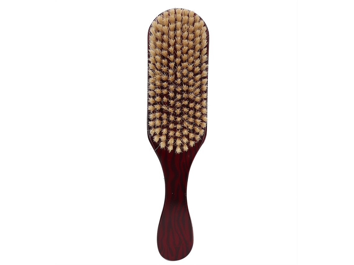 2026 pincel e Pente para Barba Pente de Cabelo com Cabo para Homens Pente de Cabeleireiro (preto Listras Vermelhas)