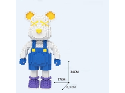 Brinquedo Infantil Faça Você Mesmo: Mini Boneca de Papelão com Violência e Luzes Blocos de Montar em Miniatura MDUG (estilo 1)