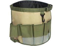 Bolsa de ferramentas de jardim impermeável de lona Oxford 600d, plegável, com bolsos transparentes, organizador multifuncional S/MARCA