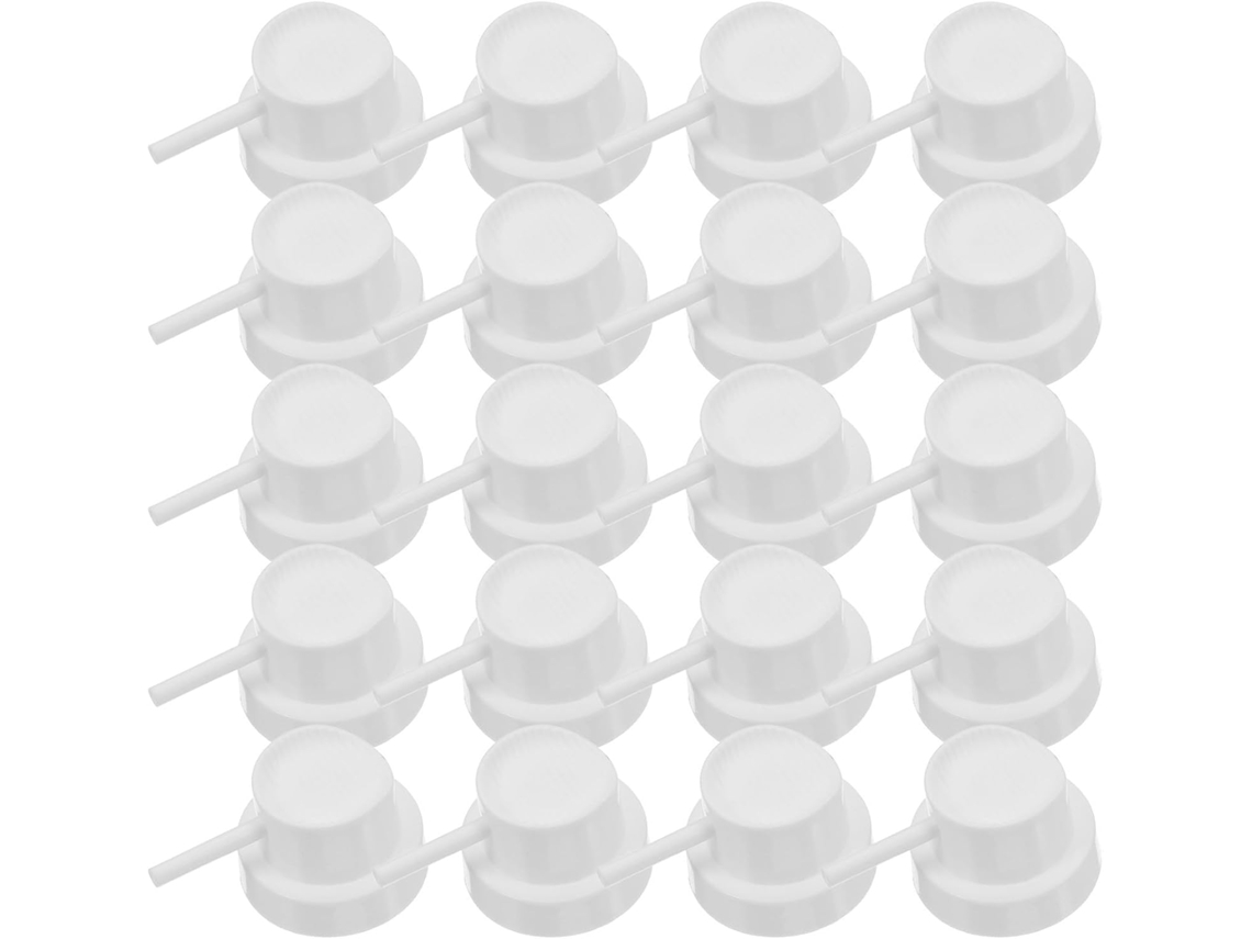 Pacote com 50 frascos de plástico com spray para latas de aerossol.