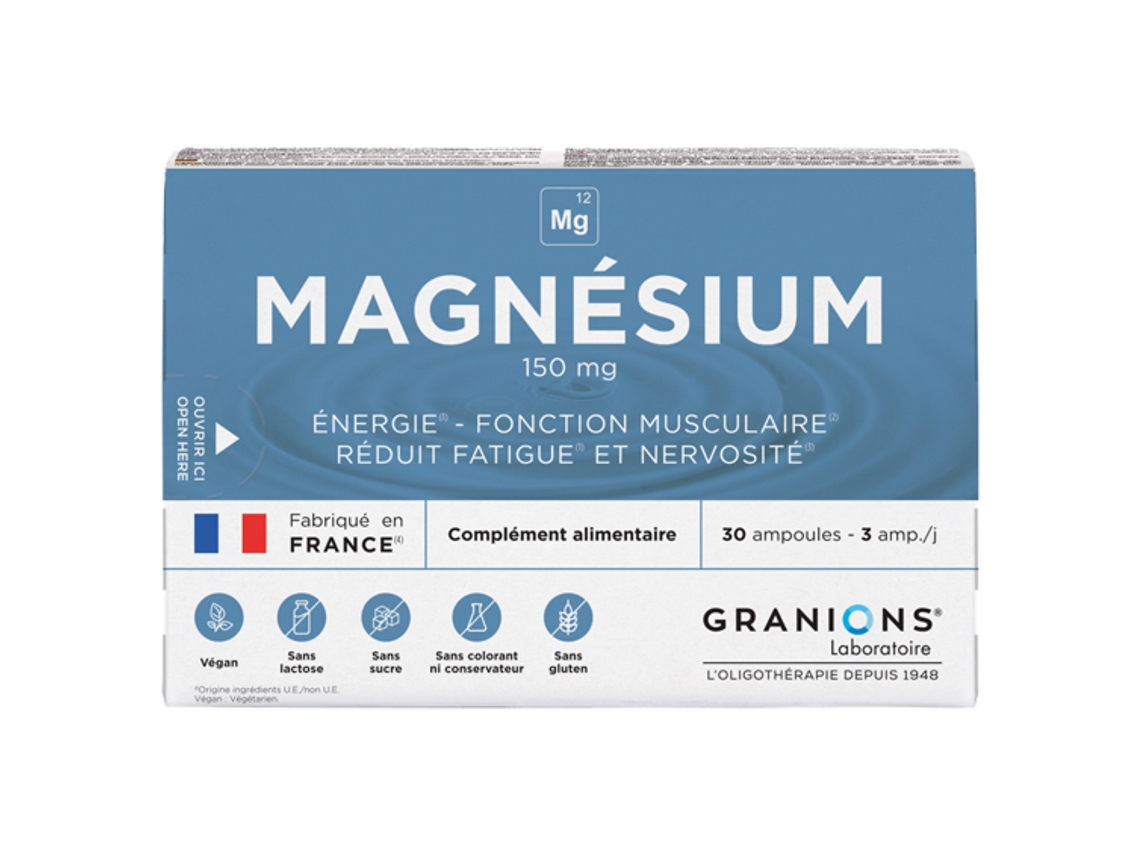 Magnésio 30 Ampolas GRANIONS