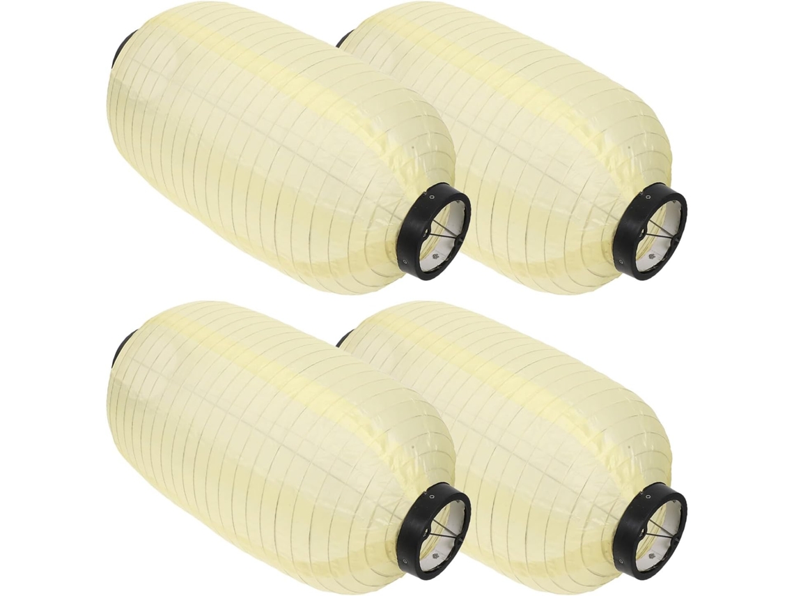 Conjunto de 4 Lanternas Japonesas Impermeáveis para Pendurar, Ideais para Decoração de Jardins Internos e Externos. SFUSHOS