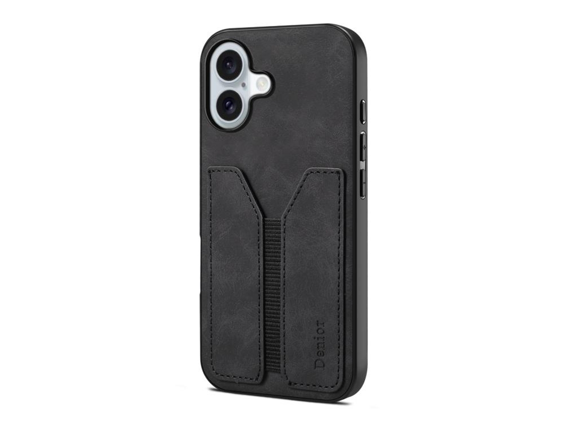 Capa Para Iphone 17 Com Compartimento Elástico Para Cartão - Pu