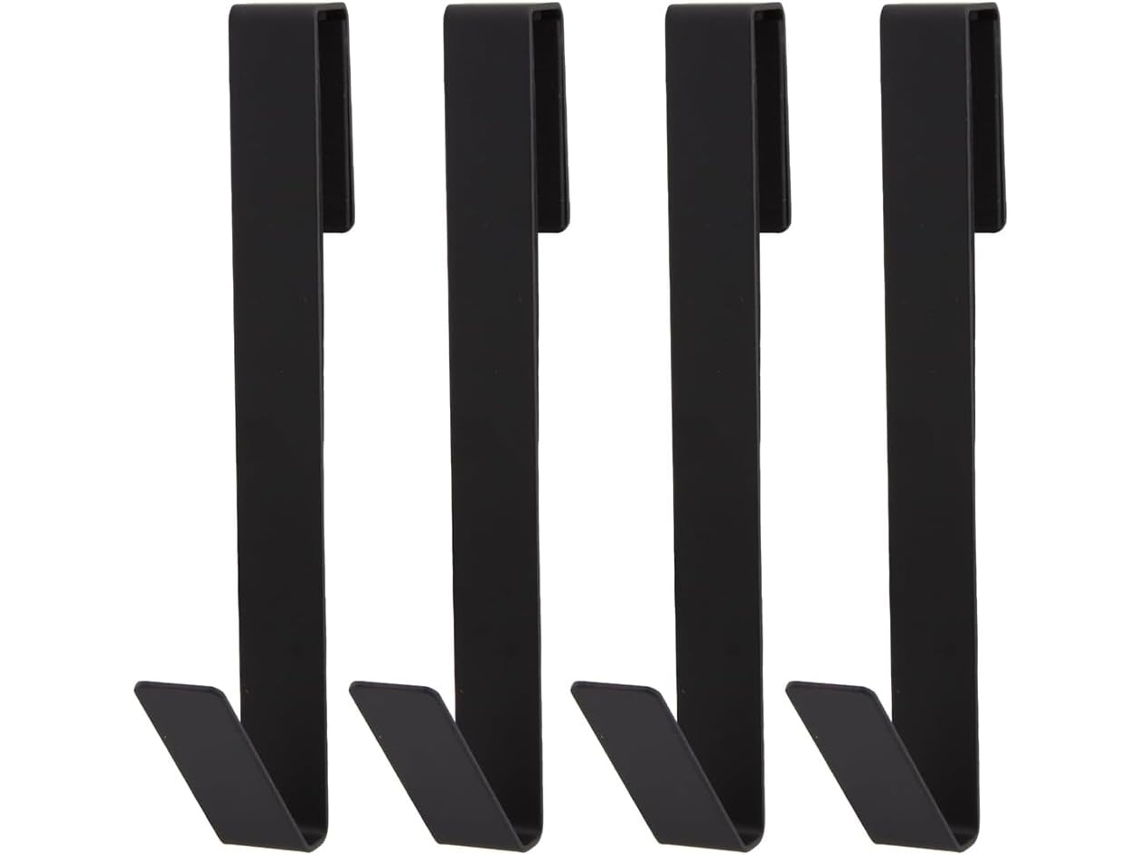Conjunto De 4 Suportes Para Toalhas Em Aço Inoxidável Portas Chuveiro