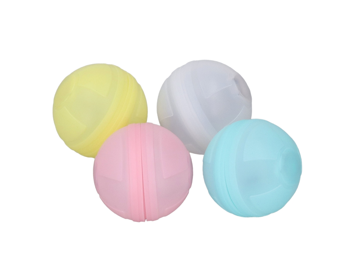 Primerox 4pcs Bolas de Água Reutilizáveis Silicone com Luz Rgb Brinquedos de Verão para Crianças Adultos
