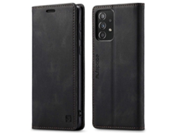 Compre A Série Autspace A01 Para Samsung Galaxy A52 4g/5g/a52s 5g, Capa De Couro Pu Com Bloqueio Rfid E Suporte Flip, Preta