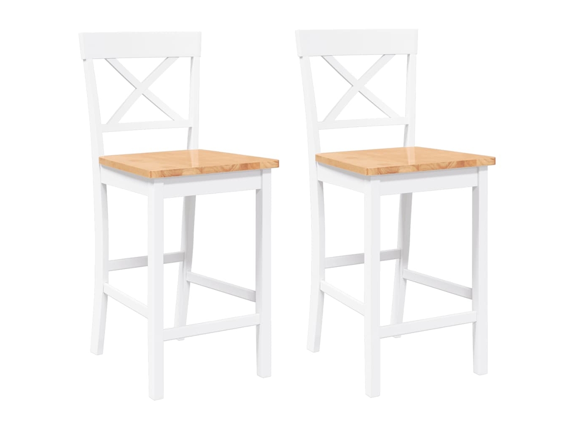Bar Stool, Bar Stools Vidaxl Branco Borracha (n/a)