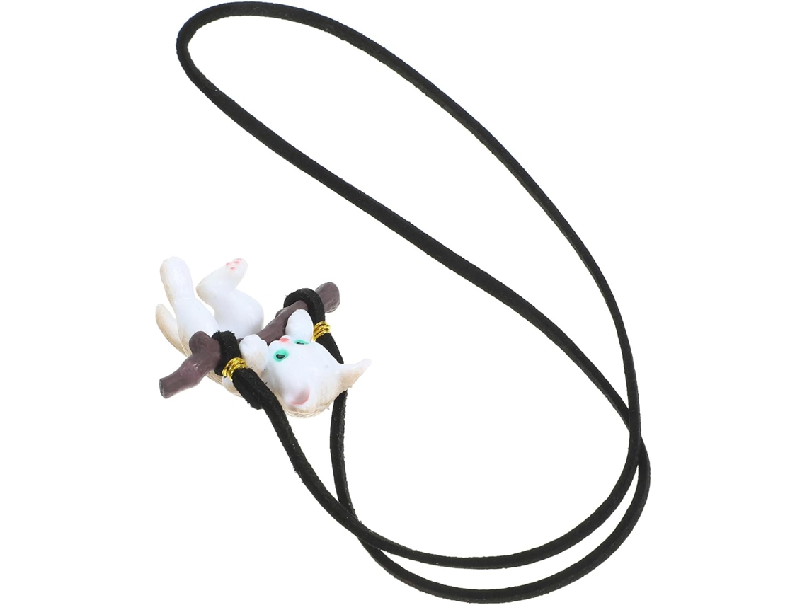 Pingente De Gato Branco E Adorável Em Resina Para Espelho Retrovisor, Fácil De Usar.