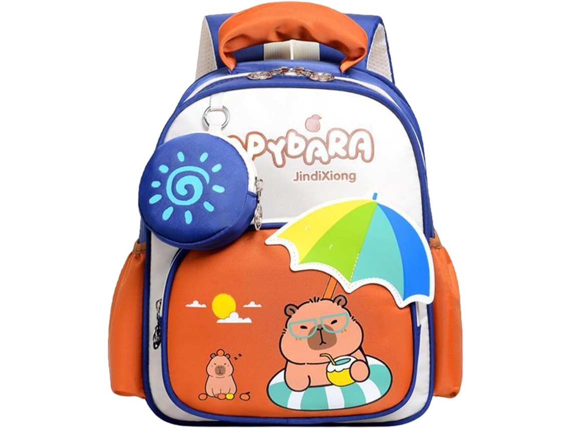 Ótima Organizadora Para Mochilas Infantis E De Crianças Maiores, Mochila Escolar Capivara