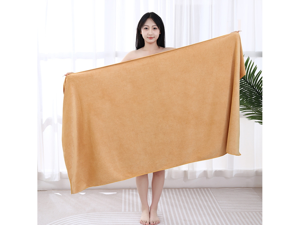 Toalhas De Banho Em Algodão 150x200cm Jumbo Extra Grandes macias, Absorventes, Espessas, Qualidade De Hotel De Luxo Castanho Hexinyigjly