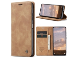 Capa Flip Para Celular Com Slot Magnético Para Cartão Simmarrom, Xiaomi Note10 Pro/note10/cc9 Pro