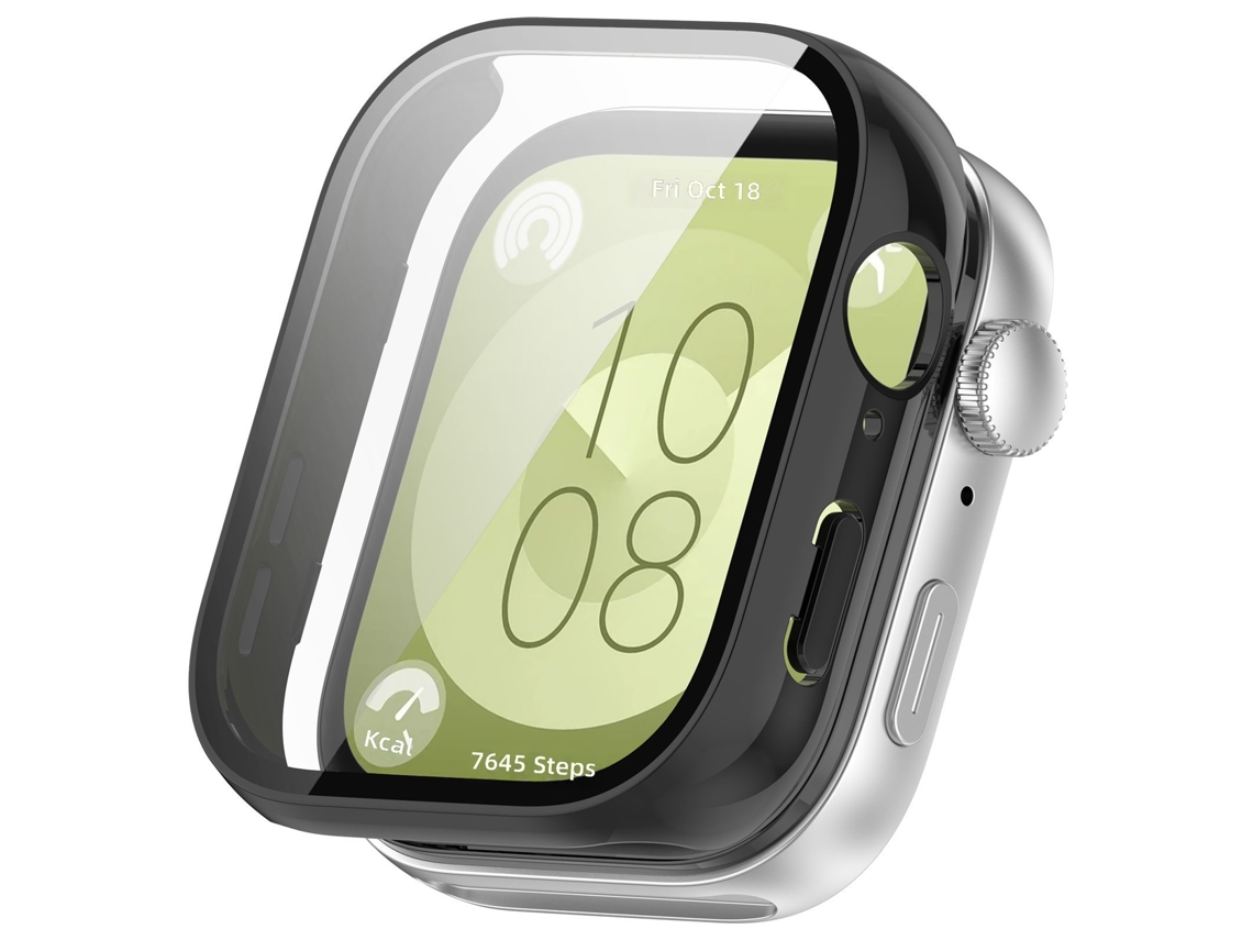 Capa Protetora para Huawei Watch Fit3, Pc + Película de Vidro Temperado, Case Integrado CHABERLU