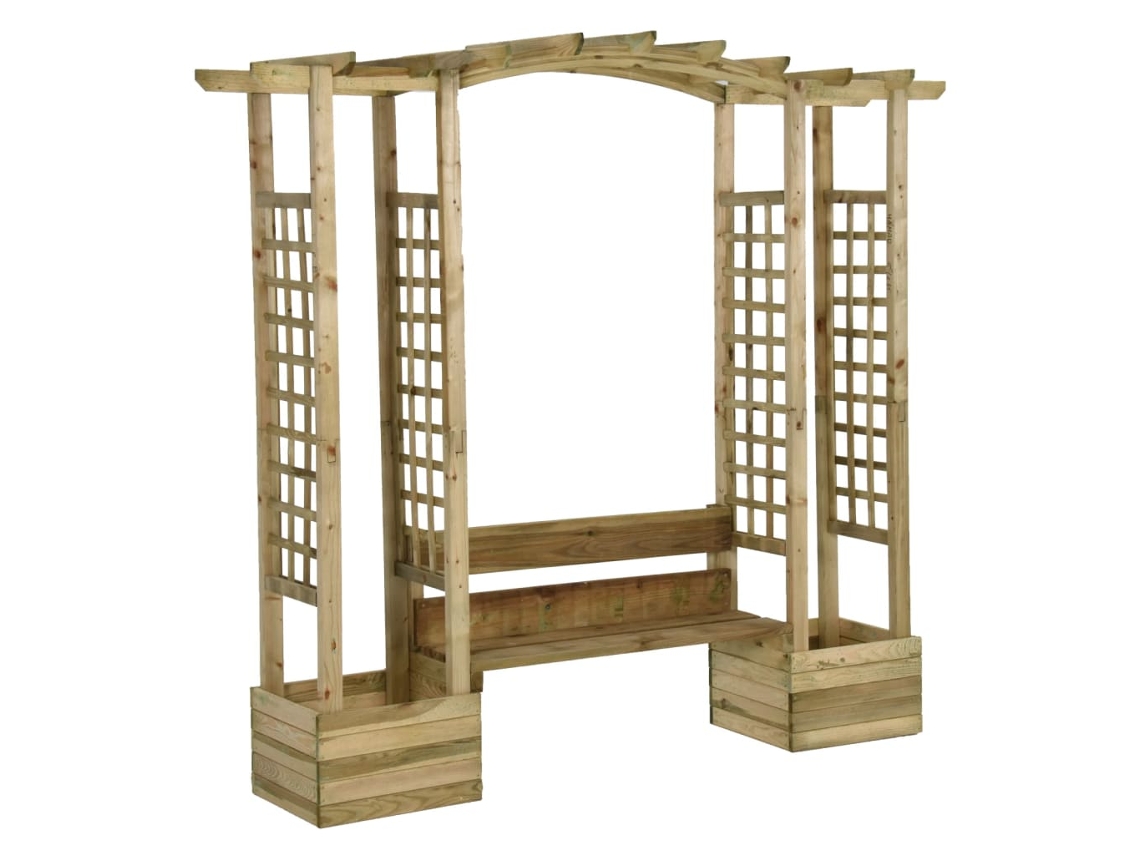 Pergola, Pergolas Vidaxl Marrom Madeira De Pinho (n/a)