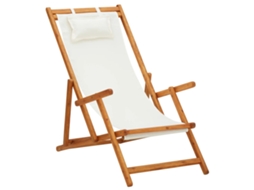 Folding Chair, Folding Chairs Vidaxl Creme Tecido (n/a)
