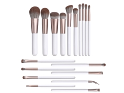 Conjunto De Pincéis De Maquiagem Profissional, Fibras Sintéticas Sem Derramamento Para Aplicação Impecável, Perfeita Para Creme Líquido E Fórmulas Em