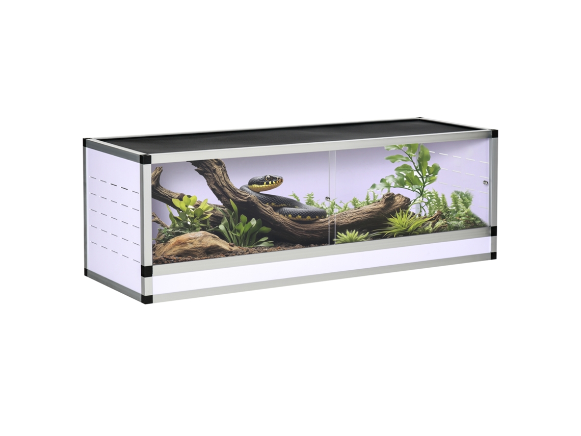 Terrário Acrílico Para Répteis 120x40x40 Cm, Caixa De Alimentação Para Anfíbios E Insetos