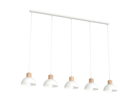 Candeeiro de Teto Seco Metal Branco 116X18X140 Cm EPIKASA