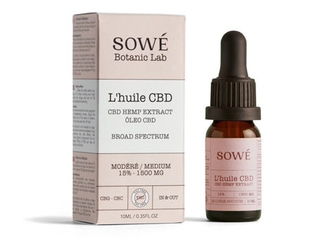 Óleo SOWÉ BOTANIC LAB L'huile CBD 15%