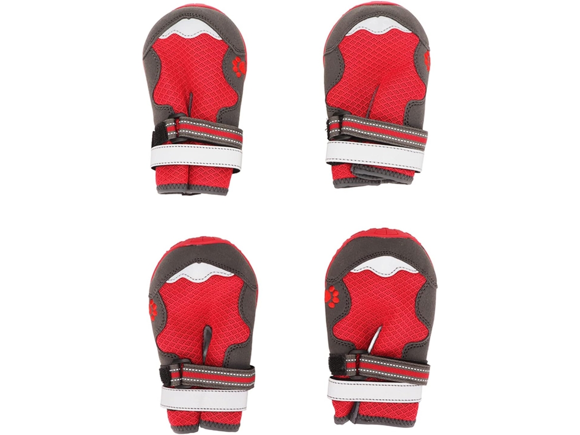 Botas Protetoras Patas De Cachorro, Elegantes, Em Malha Respirável E Resistente Ao Calor, Com Tiras Refletoras E