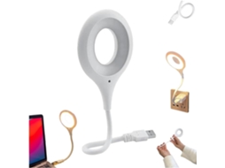 Lâmpada Led Usb Genérica Com Controle De Voz, Lâmpada De Mesa E Cabeceira Com Tubo Flexível 3 Níveis Brilho Ajustáveis