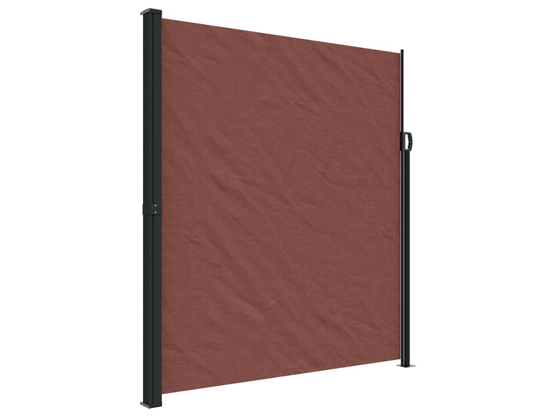 Toldo lateral retrátil VIDAXL castanho