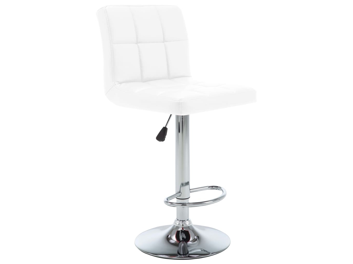 Bancos De Bar 2 Pcs | Banco Interno Couro Artificial Branco