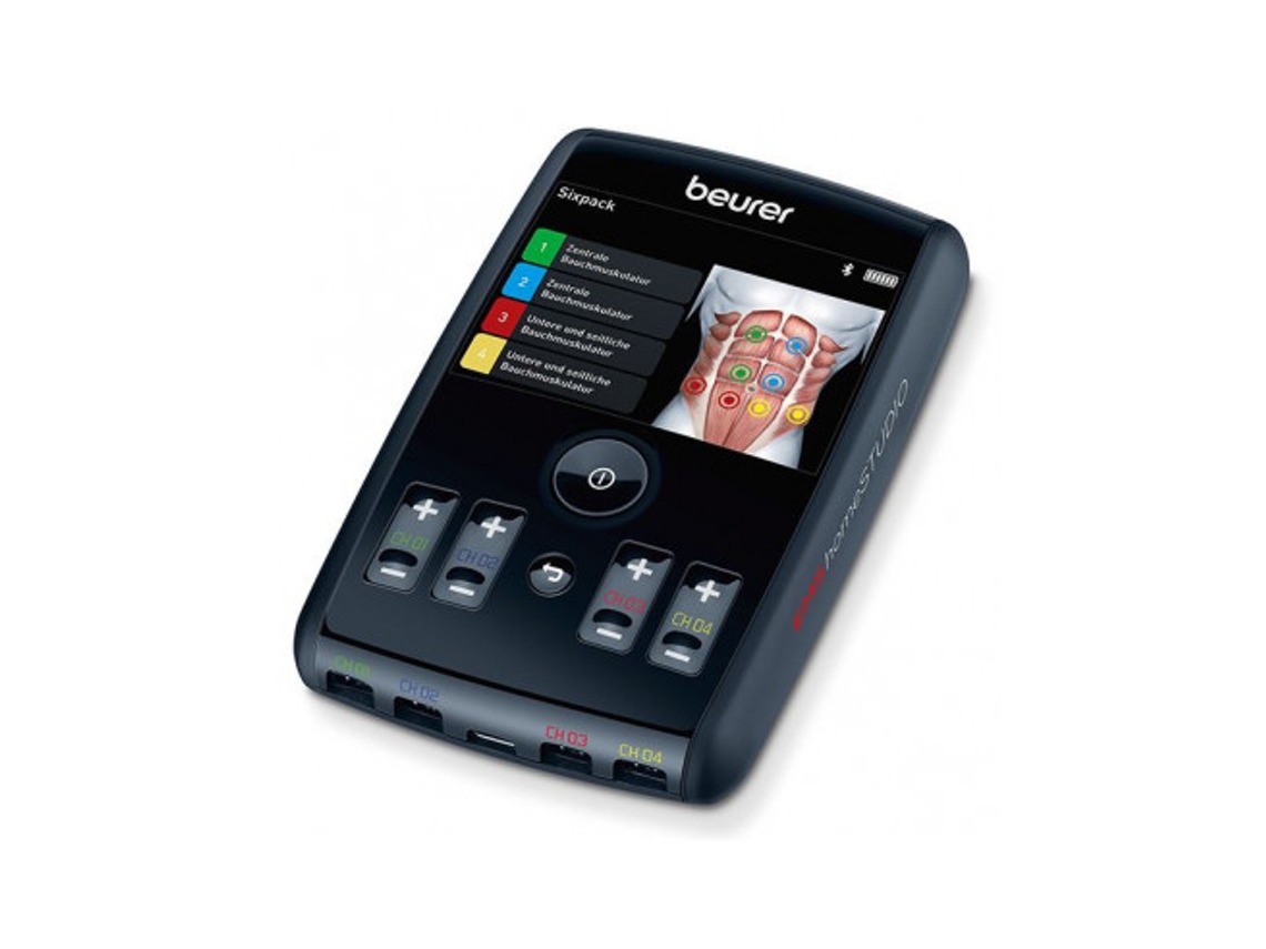 Electroestimulador ems 8 electrodos pantalla color 3,5 | EM-95 | Beurer