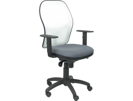 Cadeira de Escritório Operativa PYC Jorquera Cinzento Escuro B (Braços Reguláveis - Malha) — Braços Ajustáveis