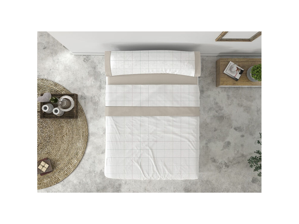 Conjunto de Lençóis TEJIDOS REINA JUCAR (Solteiro - Marfim)