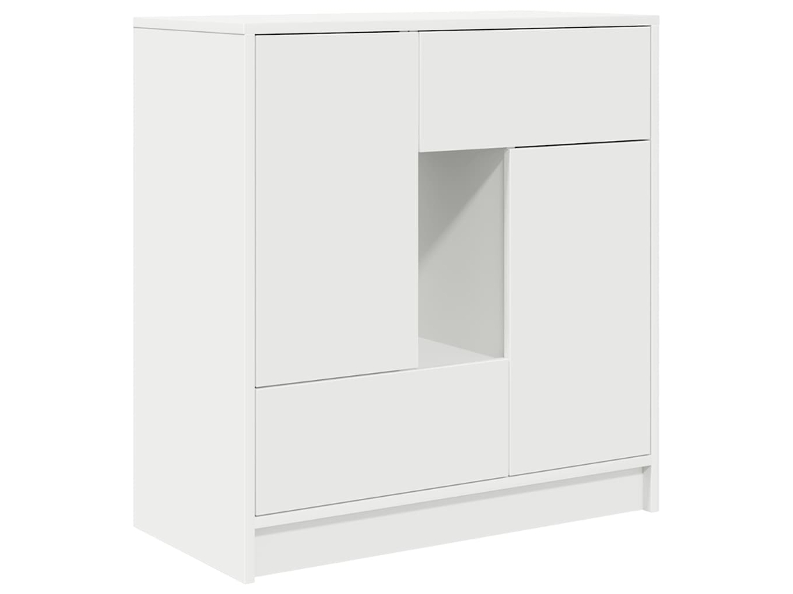 Vidaxl Aparador C/ Gavetas E Portas 70,5x34x74,5 Cm Branco