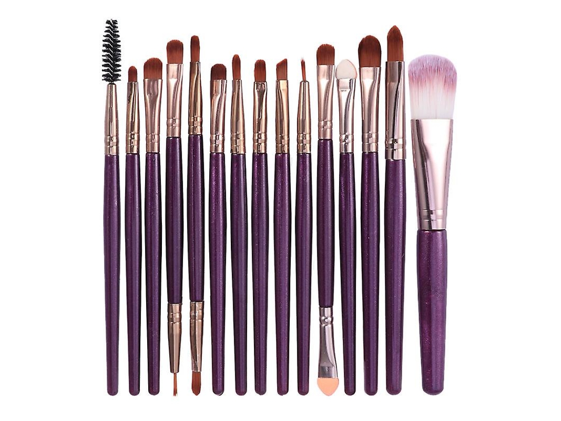 Conjunto De Pincéis De Maquiagem 15pcs Para Mulheres E Meninas Allinless