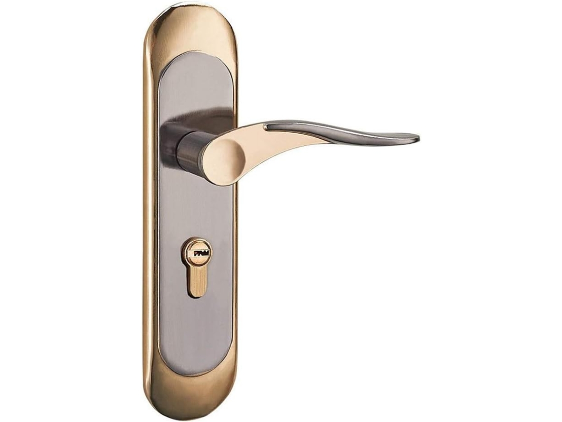 Fechadura De Porta Escovada Estilo Europeu, Fechadura Para Porta De Quarto Interna, Maçaneta, Fechadura Pequena De 50mm