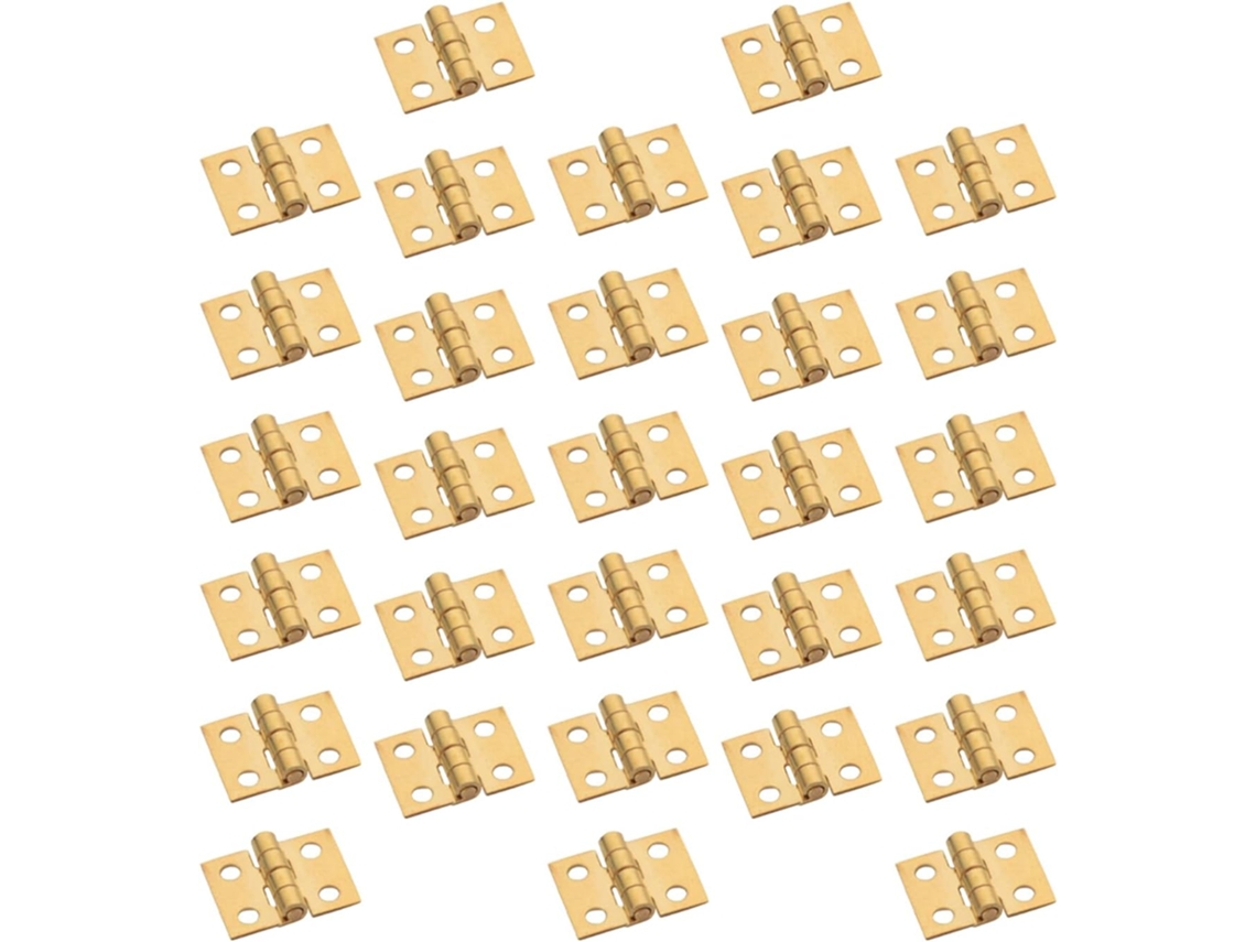 Dobradiças De Cobre Mini Lalafina, Antiferrugem, 30 Peças, Com Desempenho Estável Para Caixas De Madeira E Gavetas