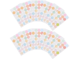 Adesivos decorativos para reforço de peles redondas em papel Inoomp, tamanho Padrão, 20 folhas para reforço E