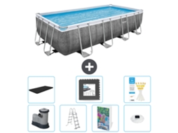 Bestway Piscina Bestway Power Steel Retangular - 549x274x122 Cm - 8-peças S608