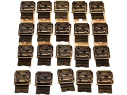 20 Dobradiças De Ferro Em Bronze Antigo, 38 X 21 Mm, Retas Para
