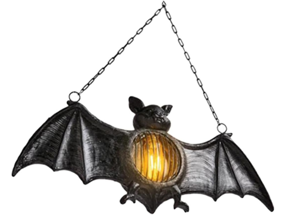 1 Morcego Luminoso Para Decoração De Halloween, Morcego Decorativo De Halloween, Luz De Morcego Led Para Festa, Elegante Luz De Jardim Gokoco