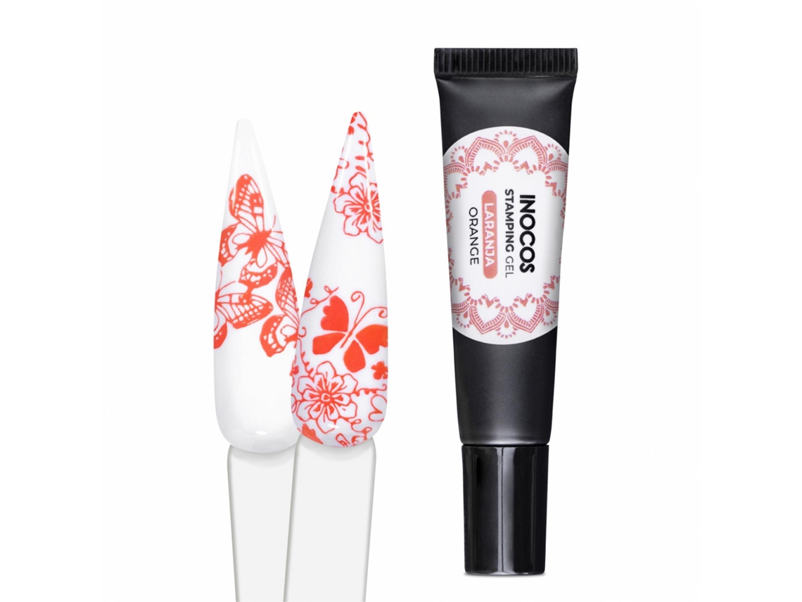 Inocos Stamping Gel para Unhas Nº8 Laranja