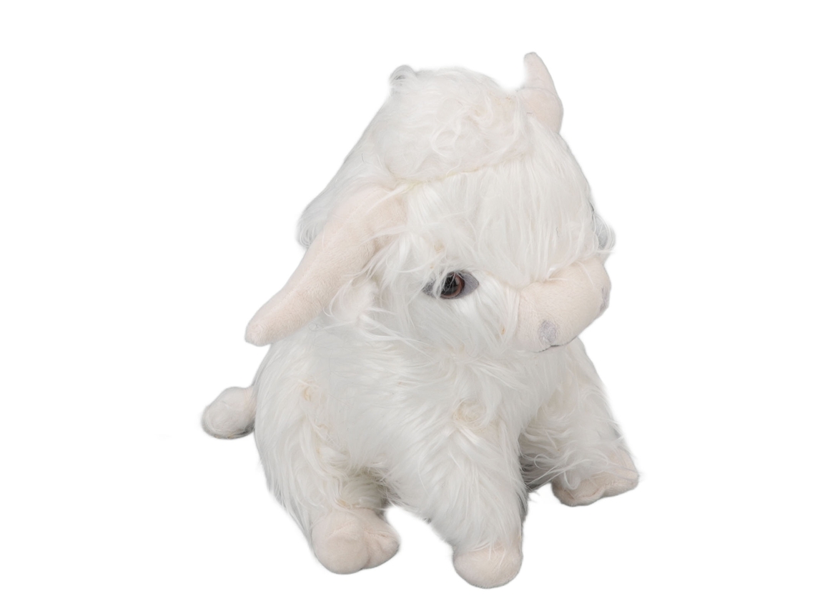 Primerox brinquedo de Pelúcia de Vaca Macio Cute Boneco de Gado Branco Decoração Infantil 25cm