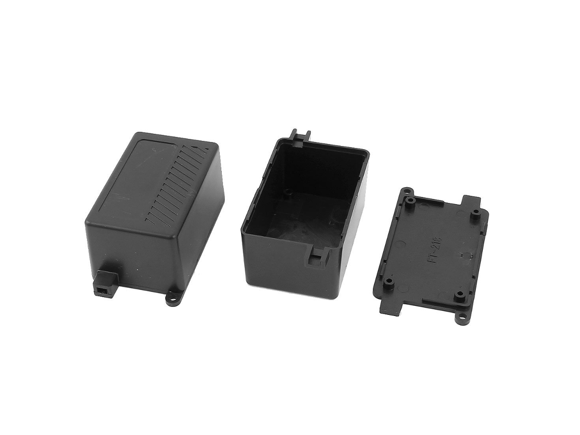 Caixa de Junção CHABERLU para Projeto Elétrico, 68x43x36mm, com Dobradiças Pretas