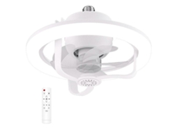 Controle Remoto Para 360 ° Rotating Ceiling Ventoinha Luz E27 Intelligent Com Led Living R