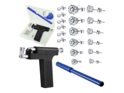 Piercing De Orelha, Kit De Ferramentas Para Piercing Com Brincos De Aço Inoxidável (preto) Spqment